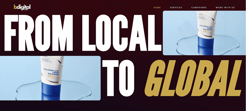 Hero Section — From Local to Global